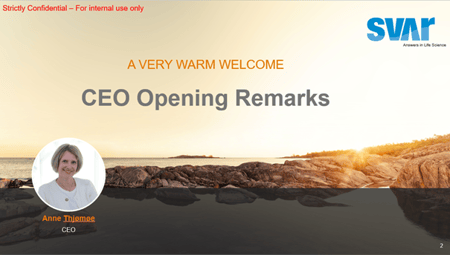 Welcome Speech by Anne