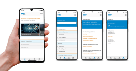 Wieslab Diagnostic Services App - Your extensive test guide
