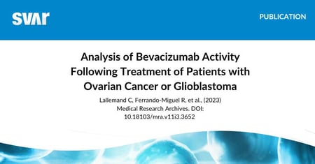 Analysis of Bevacizumab Activity Following Treatment of Patients with Ovarian Cancer or Glioblastoma